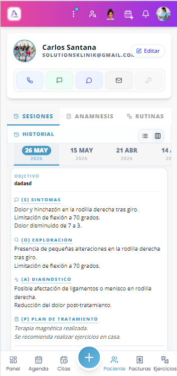 App AI.FISIO Móvil